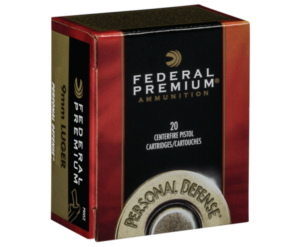 Buy Federal Premium Personal Defense Ammunition Nickel Plated Brass 9mm 20-Rounds 124 Grain Hydra-Shock JHP Online!!
