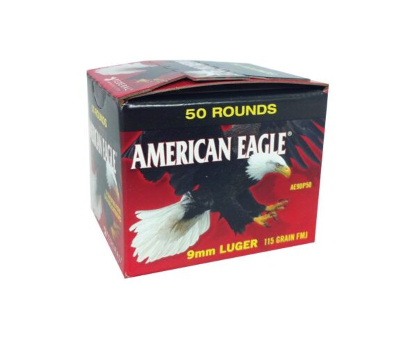 Buy Federal American Eagle 9mm 115GR FMJ 50Rds Online!!