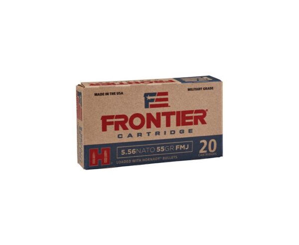 Buy Hornady Frontier Cartridge Rifle Ammo Brass 5.56 20-Rounds 55 Grain FMJ Online!!