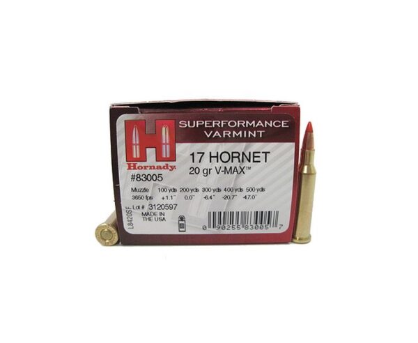 Buy Hornady Superformance Varmint .17Hornet 20GR V-Max 25Rds Online!!