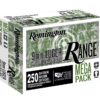Buy Remington Ammunition Range Ammo Brass 9mm 250-Round 115 Grain FMJ Online!!