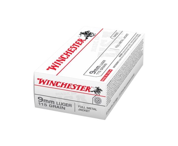 Buy Winchester Ammunition 9MM 115GR FMJ 50Rds Online!!
