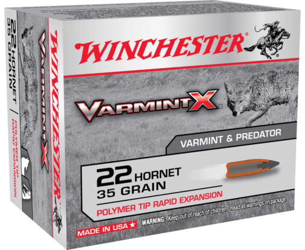 Buy Winchester Varmint X Brass .22 Hornet 35-Grain 20-Rounds PT Online!!