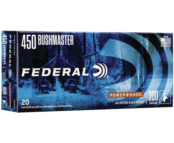 Buy Federal Power-Shok .450 Bushmaster Ammunition 20 RDs Online!!