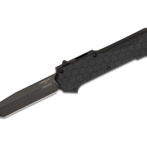 Buy Hogue Compound OTF Automatic Knife - 3.5" Plain Tanto Blade with Black G10 and Aluminum Handles online!!