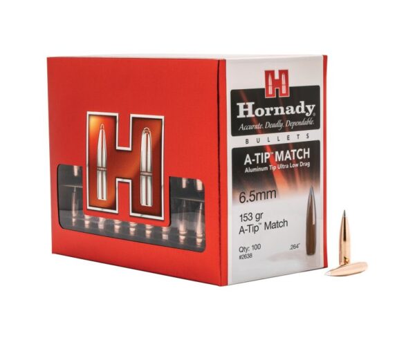 Buy Hornady A-Tip Match Copper 6.5mm 153-Grain 100-Rounds BT Bullets Only Online!!