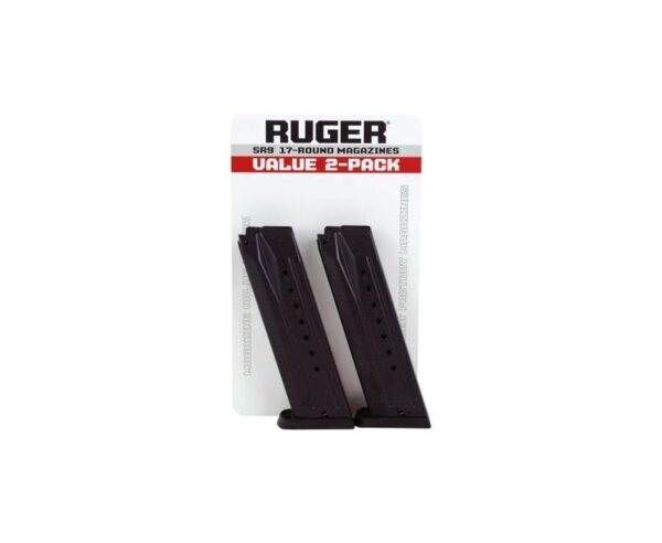 Buy Ruger SR9/SR9c/9E Magazine 9mm 17Rd Value 2-Pack Online!!