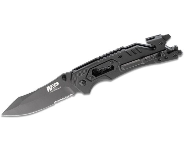 Buy Smith & Wesson M&P Assisted Open Knife & Tool - 3.5" Clip Point Partially Serrated Blade Online!!