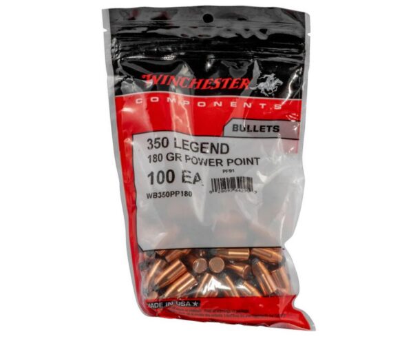 Buy Winchester Components .350 Legend .355 Diameter 180 Grain 100 RDs Power-Point Projectile Online!!
