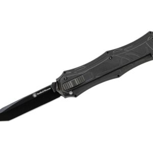 Buy Smith and Wesson OTF Knife - 3.25" Black Plain Tanto Blade Online!!