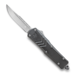 Buy CobraTec Knives FS-X Gray OTF Knife - 2.75" Plain Drop Point Blade Online!!