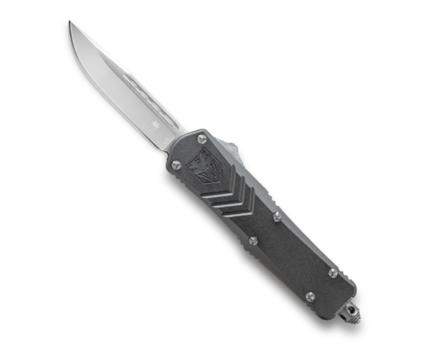 Buy CobraTec Knives FS-X Gray OTF Knife - 2.75" Plain Drop Point Blade Online!!