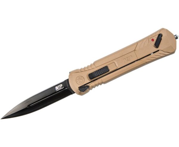 Buy Smith & Wesson OTF Knife Spear Point Blade Flat Dark Earth 3.5" Online!!