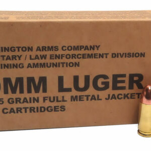 Buy 9mm 9x19 Ammo 115gr FMJ Remington Military LE Training (B9MM3) 500 Round Case Online!!