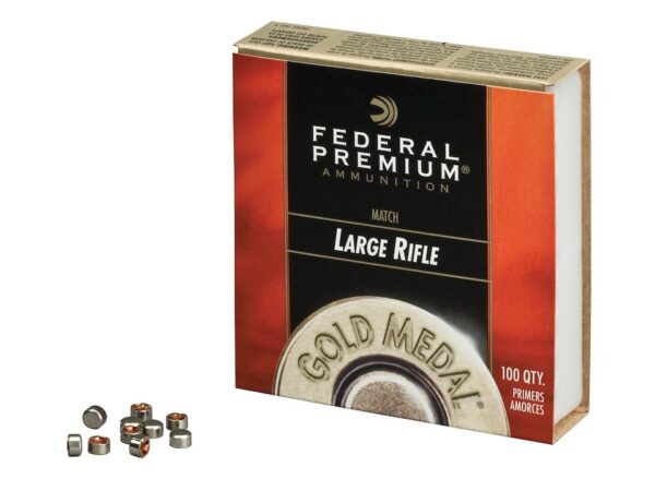 Buy Federal Premium Gold Medal Large Rifle Match Primers #210M Box of 1000 (10 Trays of 100) Online!!